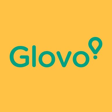 Glovo food delivery service logo